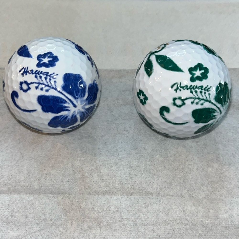 Hawaii Old State Travel Destination Logo Vintage Golf Ball Set(2)Hawaiian aloha